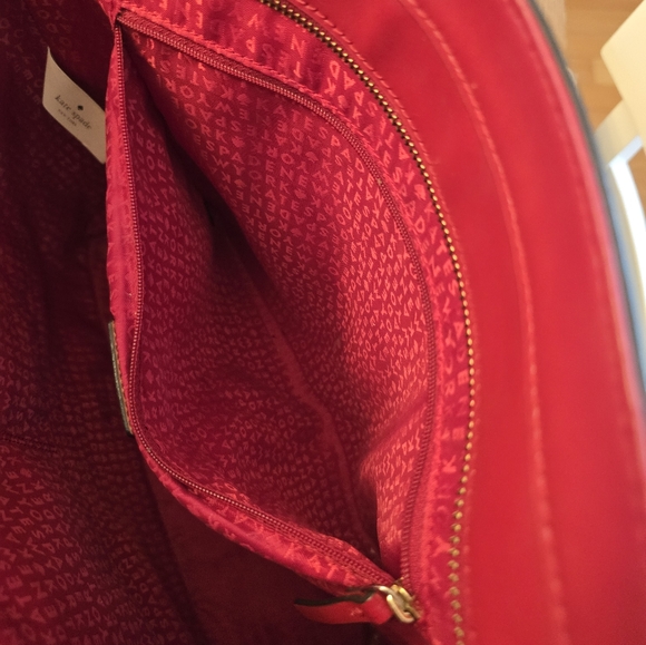 Kate Spade Red Leather Tote - Picture 4 of 9